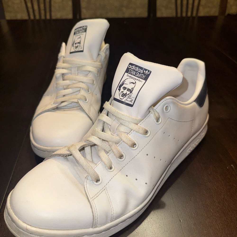 Stan Smith White and Navy Men’s Lifestyle Sneakers